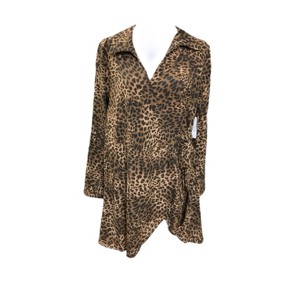 Cheetah Animal Print Cover Up Jacket - Picture 2 of 13